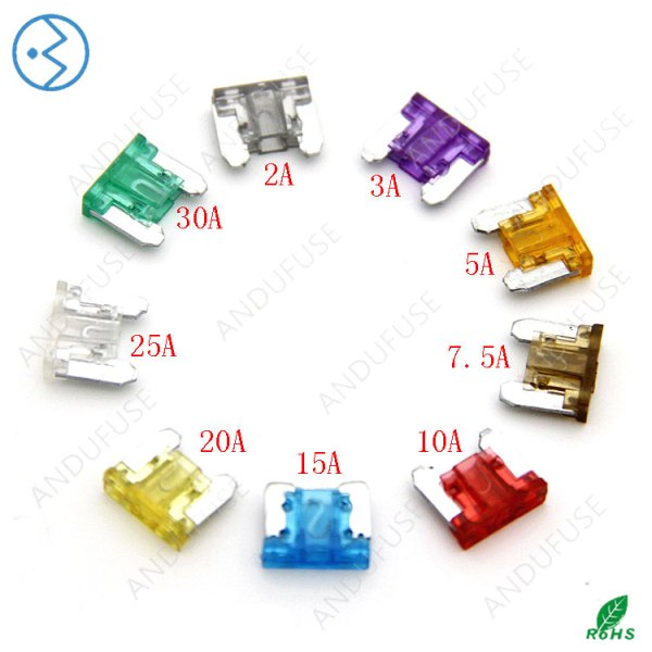 MIN平脚汽车插片保险丝PC