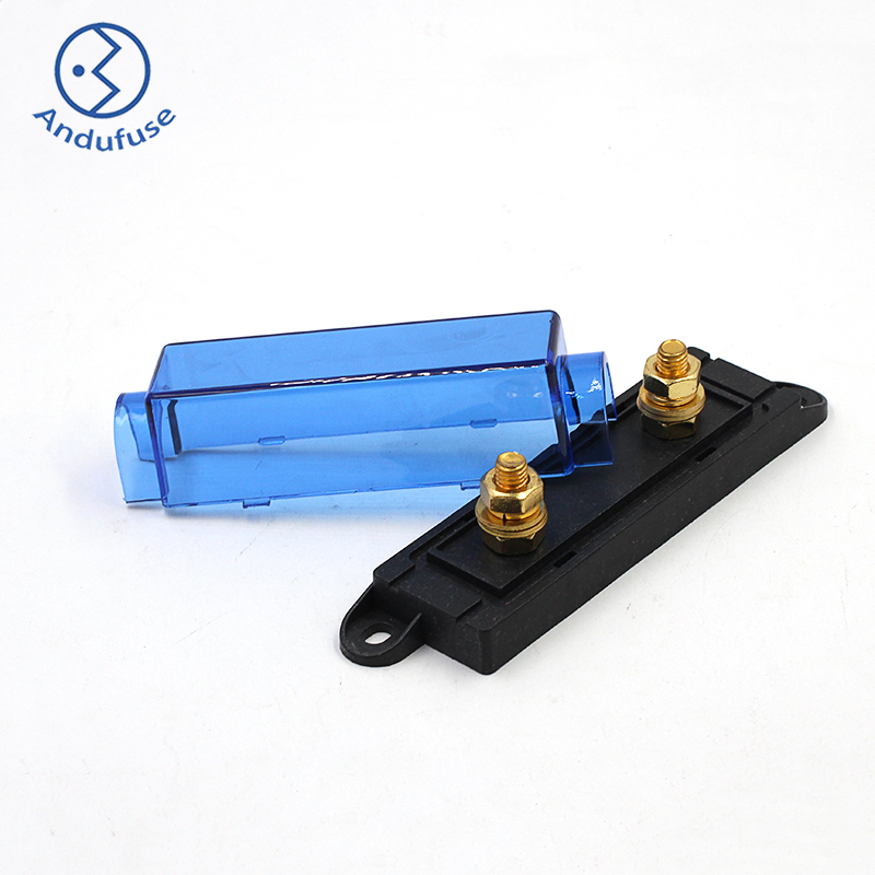 大号叉栓保险丝座-黑底蓝盖